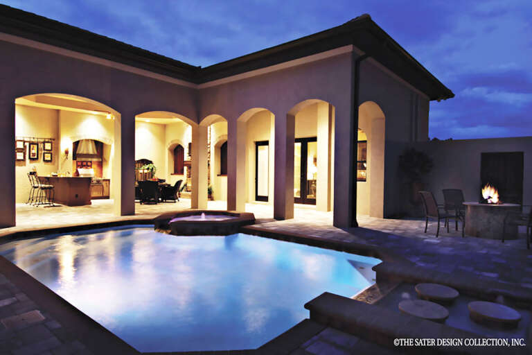 Mediterranean House Plan #8436-00057 Elevation Photo
