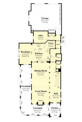 Main Floor  for House Plan #8436-00061