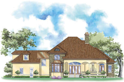 Mediterranean House Plan #8436-00064 Elevation Photo