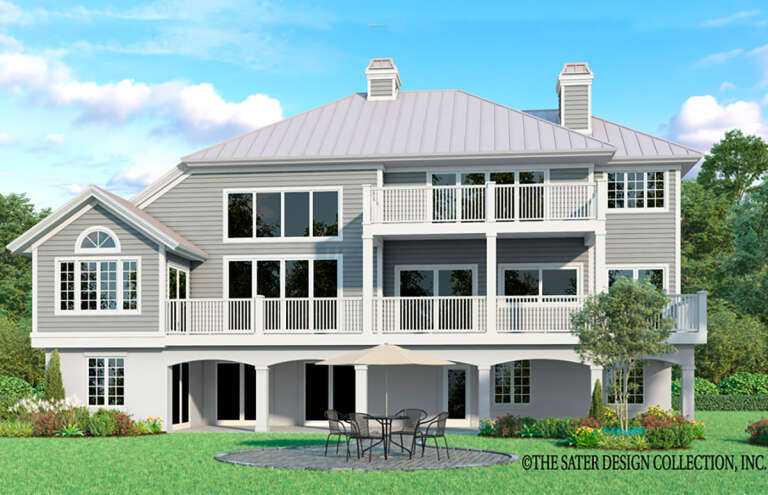 Coastal House Plan #8436-00068 Elevation Photo