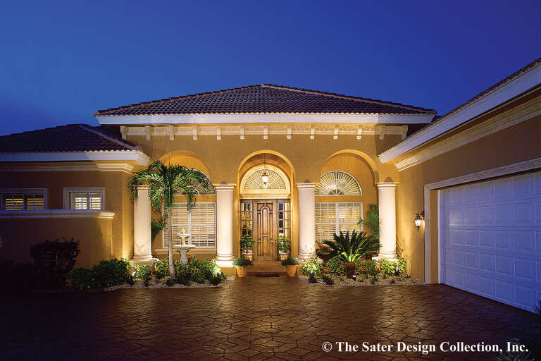 Mediterranean House Plan #8436-00073 Elevation Photo
