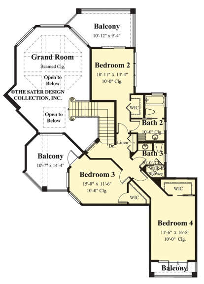 Second Floor for House Plan #8436-00074