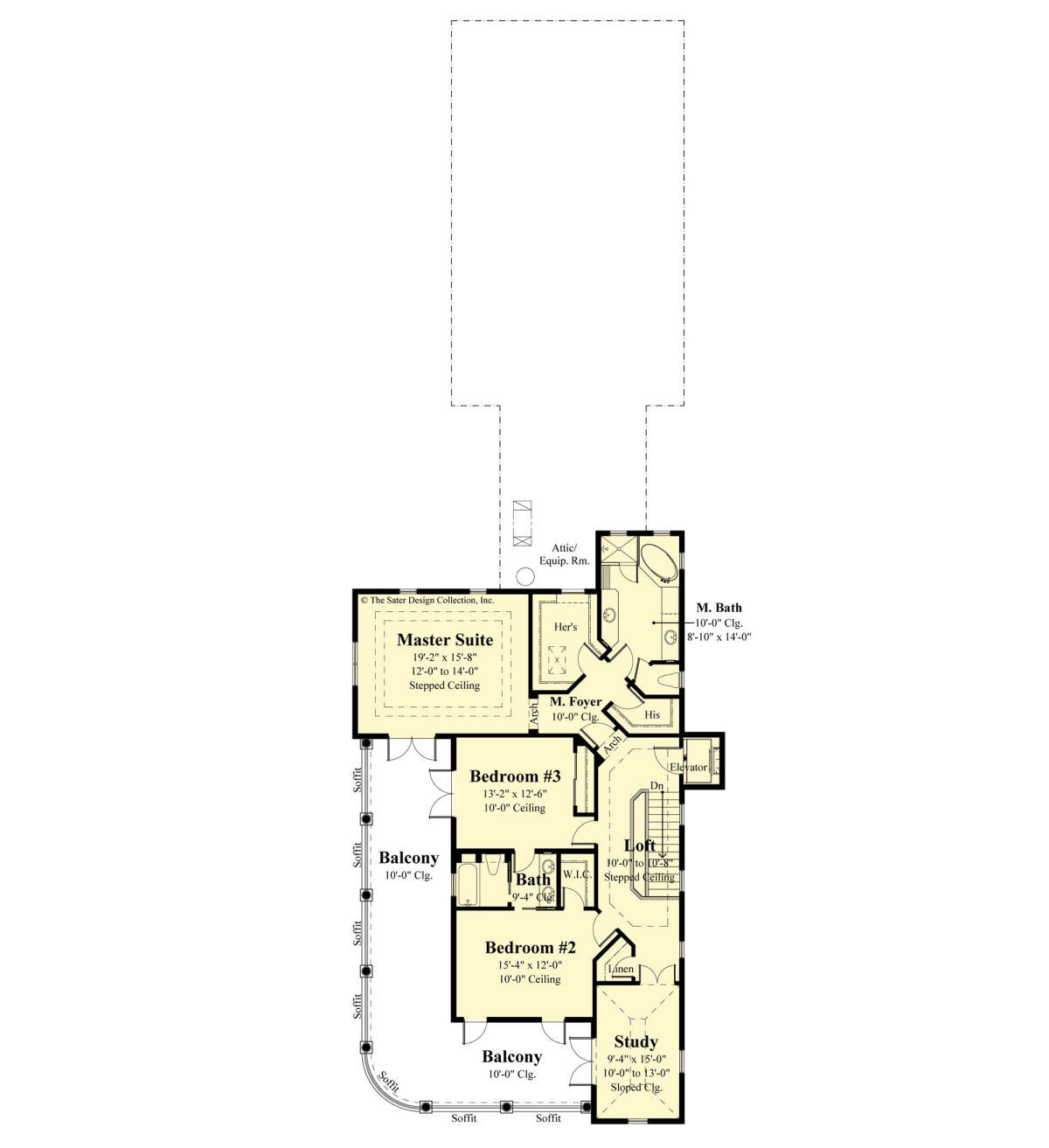 Second Floor for House Plan #8436-00083