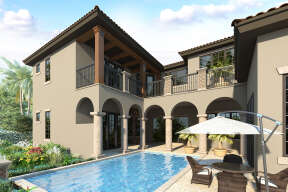 Mediterranean House Plan #8436-00087 Elevation Photo
