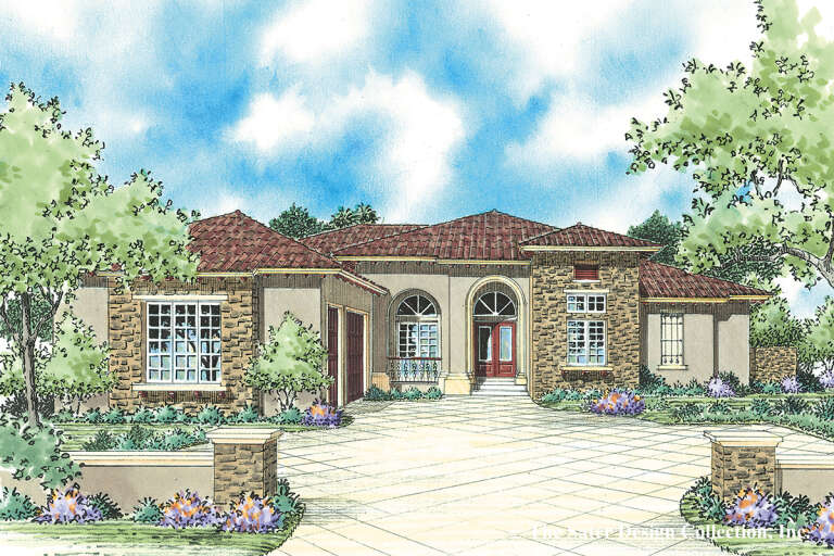 Contemporary House Plan #8436-00090 Elevation Photo