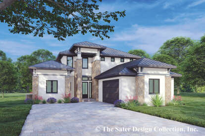 4 Bed, 4 Bath, 2921 Square Foot House Plan - #8436-00095