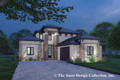 Contemporary House Plan #8436-00095 Elevation Photo