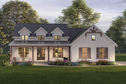 Modern Farmhouse House Plan #009-00312 Elevation Photo