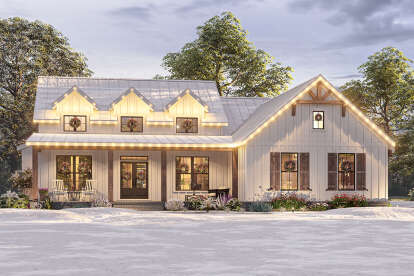 Modern Farmhouse House Plan #009-00312 Elevation Photo