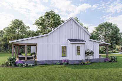 Modern Farmhouse House Plan #009-00312 Elevation Photo