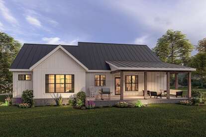 Modern Farmhouse House Plan #009-00312 Elevation Photo