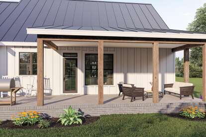 Modern Farmhouse House Plan #009-00312 Elevation Photo