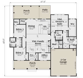 Main Floor  for House Plan #009-00312