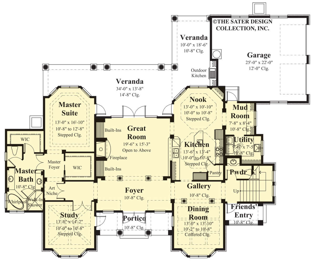 Contemporary Plan: 3,474 Square Feet, 4 Bedrooms, 4.5 Bathrooms - 8436 ...