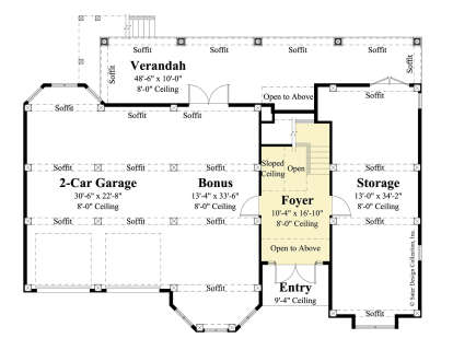 First Floor for House Plan #8436-00100
