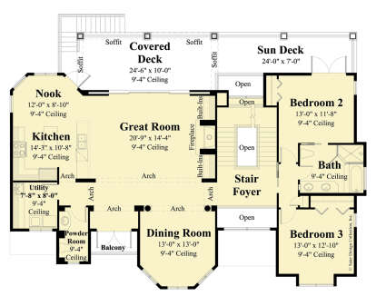 Second Floor for House Plan #8436-00100
