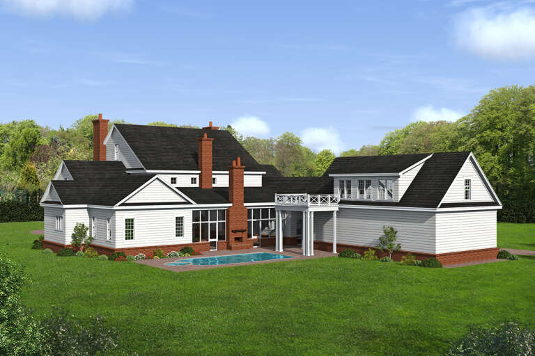Traditional House Plan #940-00493 Elevation Photo