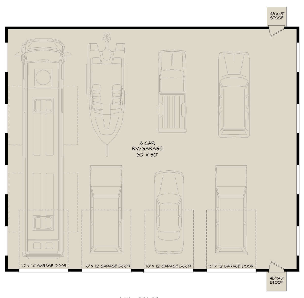 Garage Floor for House Plan #940-00494