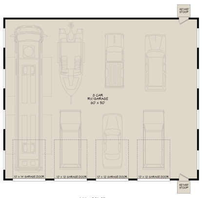 Garage Floor for House Plan #940-00494
