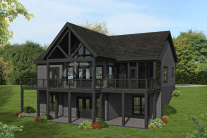 Cottage House Plan #940-00496 Elevation Photo