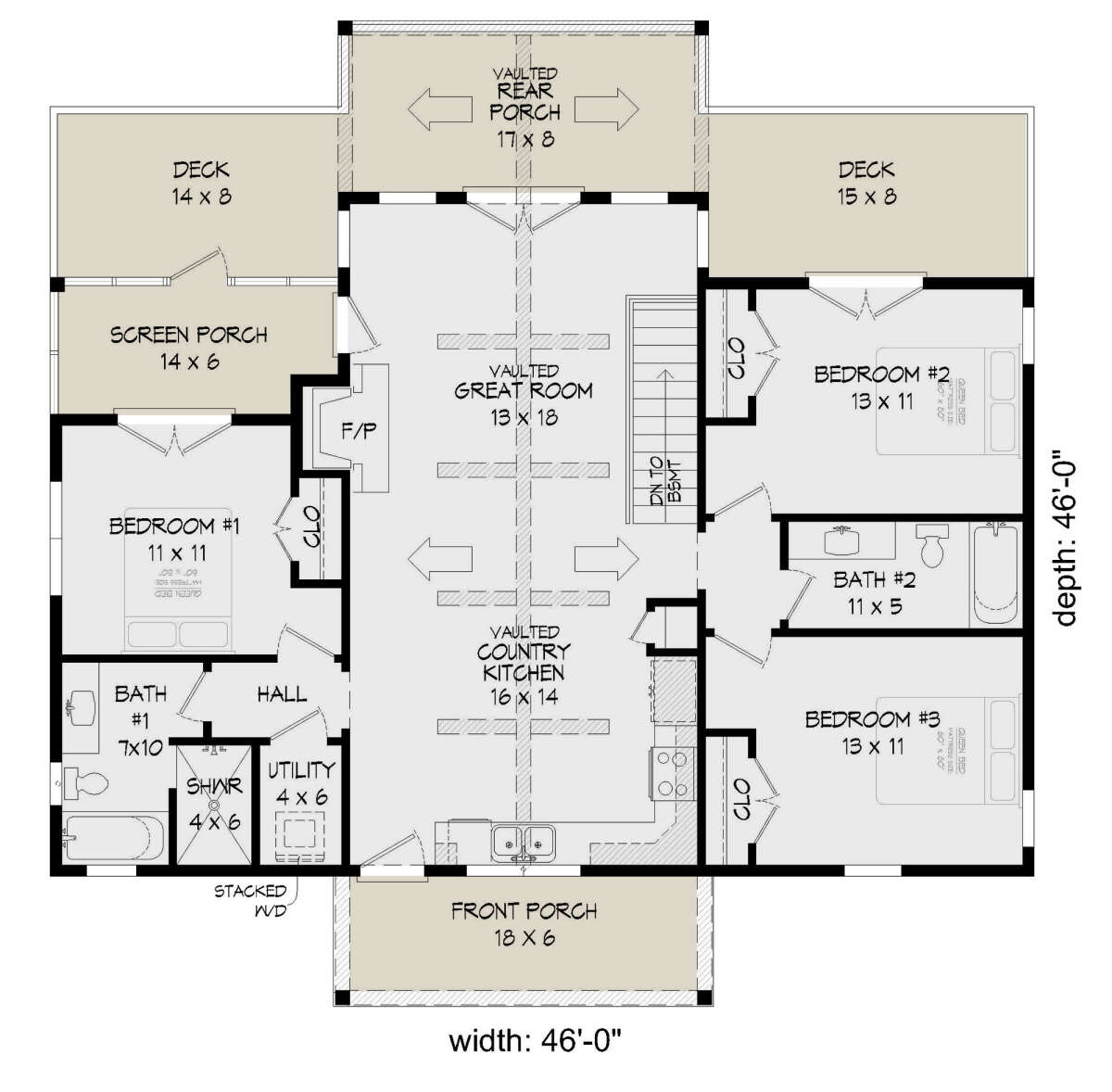 Main Floor  for House Plan #940-00496