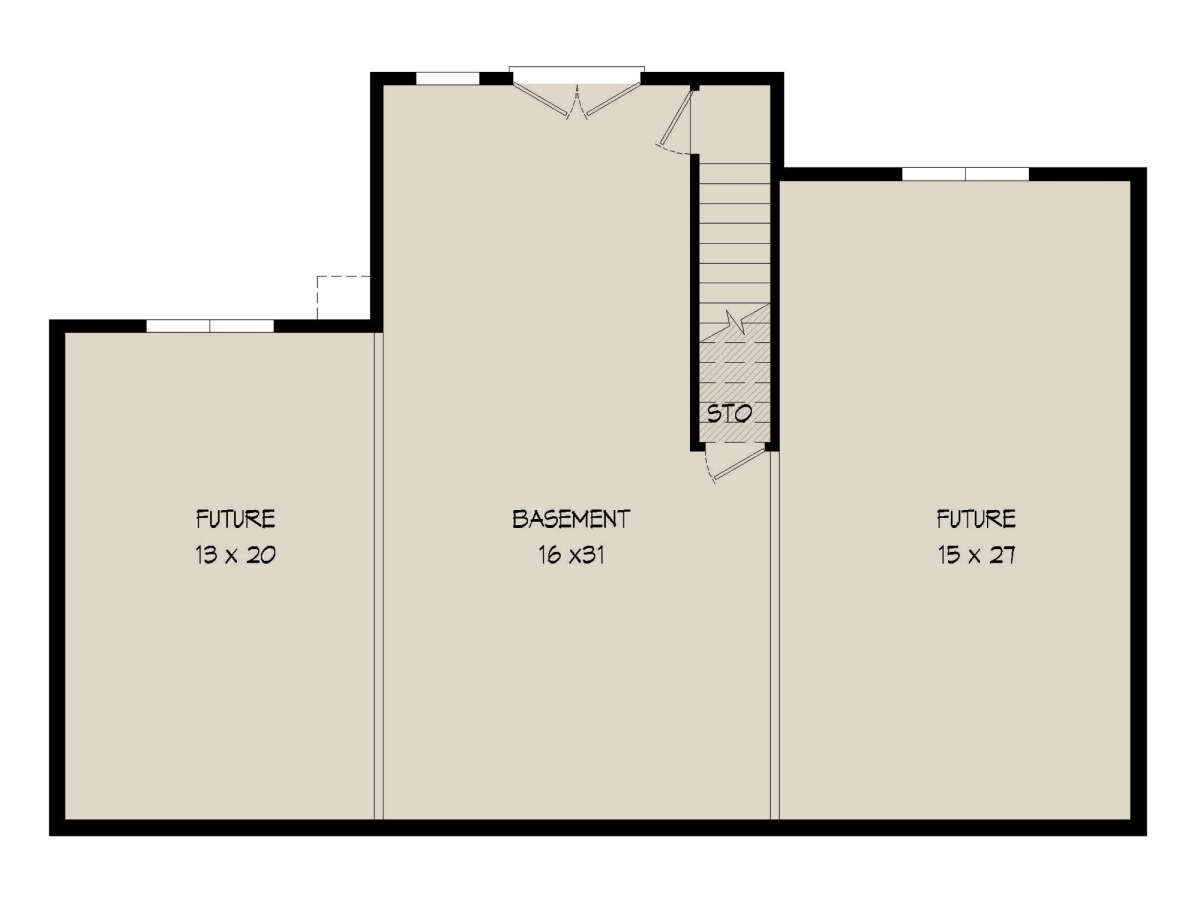 Basement for House Plan #940-00496