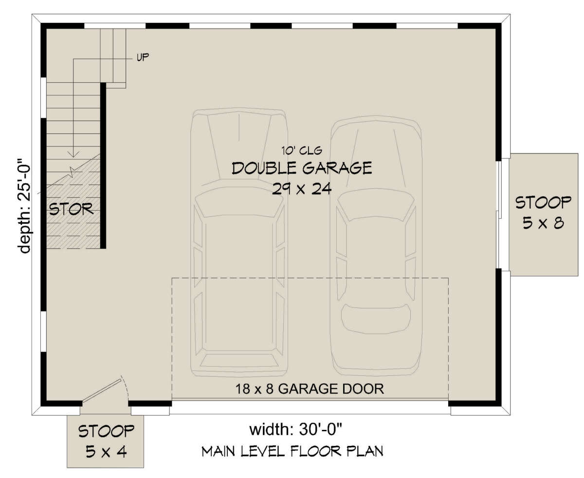 Garage Floor for House Plan #940-00497