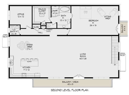 Second Floor for House Plan #940-00499