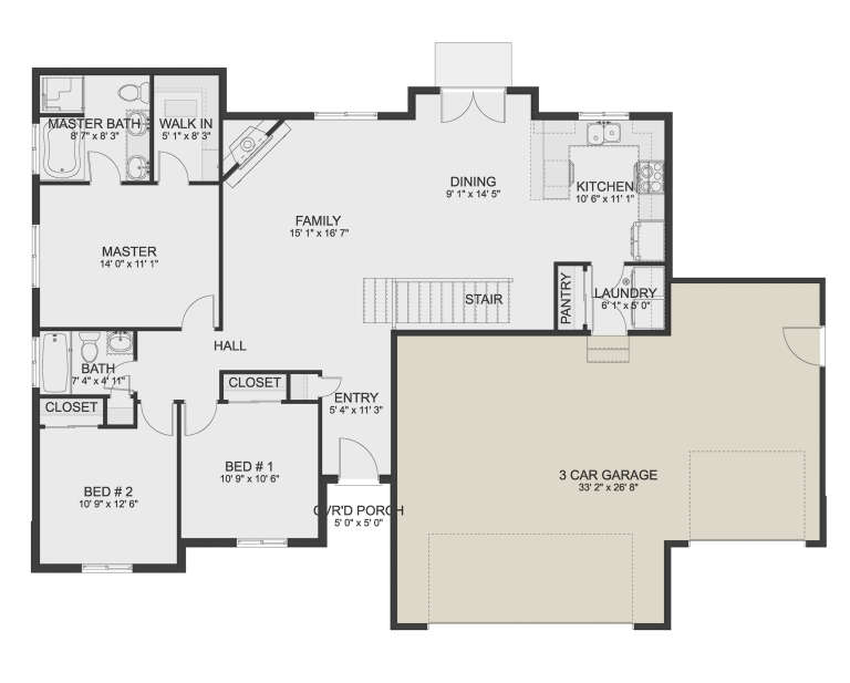 House Plan House Plan #26854 Drawing 1