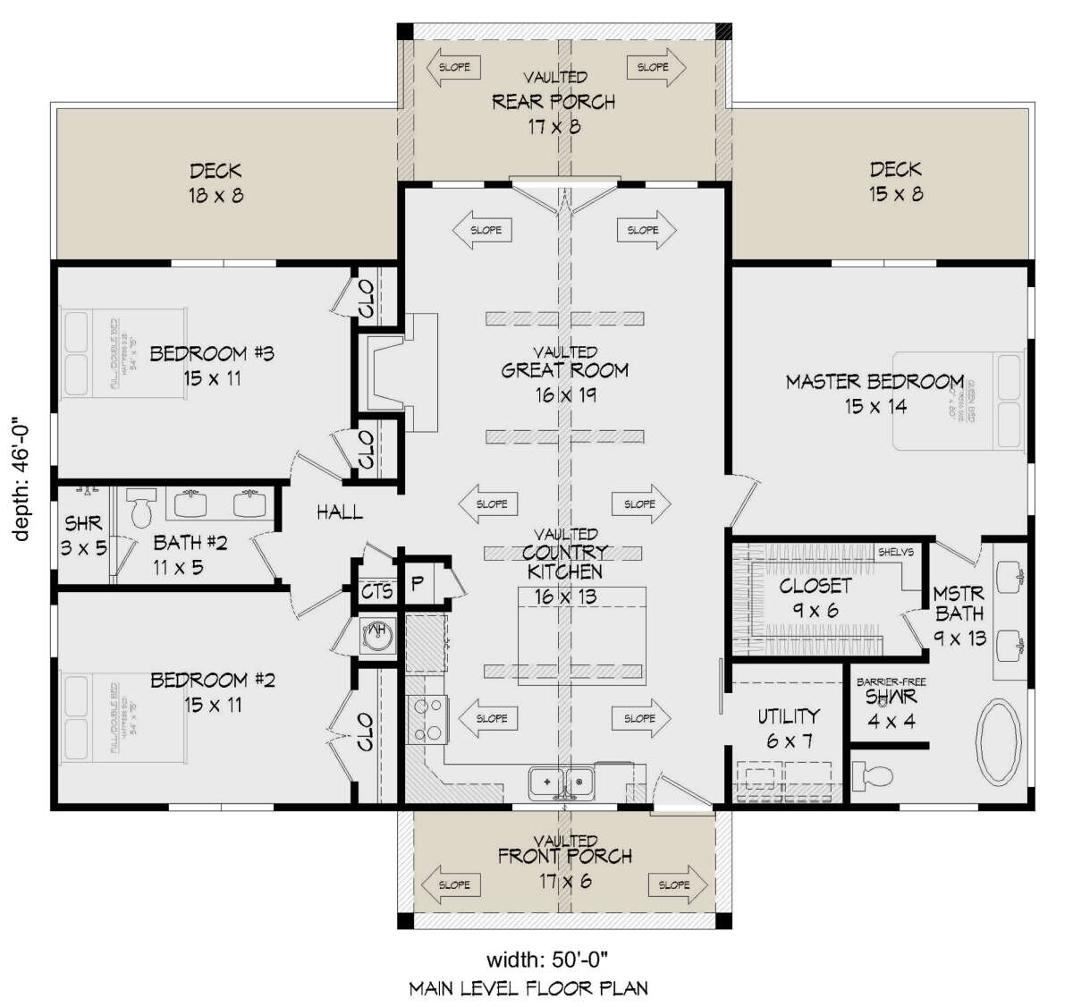 Main Floor  for House Plan #940-00500