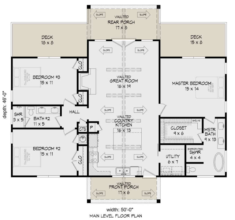 House Plan House Plan #26855 Drawing 1