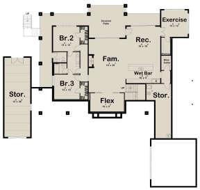 Optional Finished Basement for House Plan #963-00647