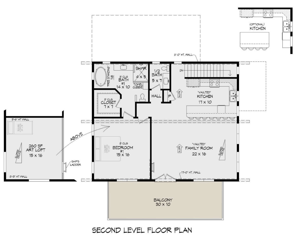 Second Floor for House Plan #940-00501