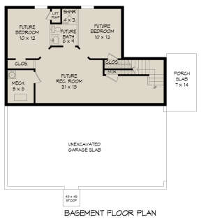 Basement for House Plan #940-00501