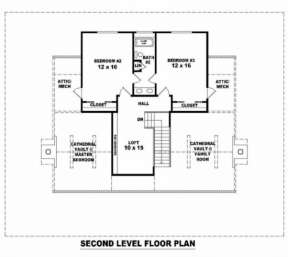 Floorplan 2 for House Plan #053-00365