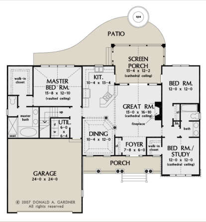 Main Floor  for House Plan #2865-00069