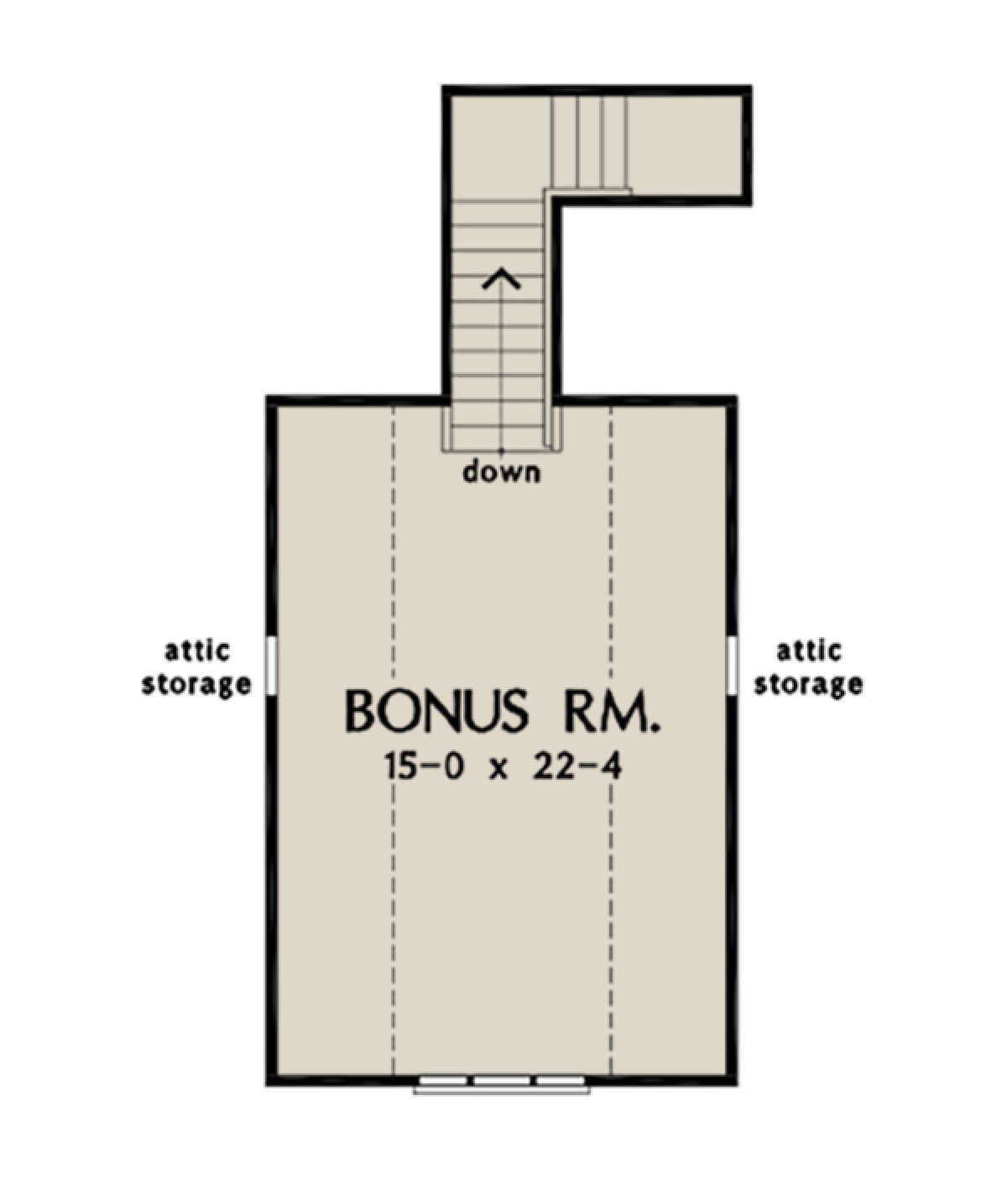 Bonus Room for House Plan #2865-00069