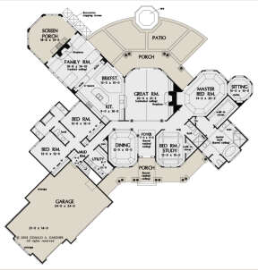 Main Floor  for House Plan #2865-00071