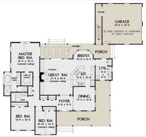 Main Floor  for House Plan #2865-00073