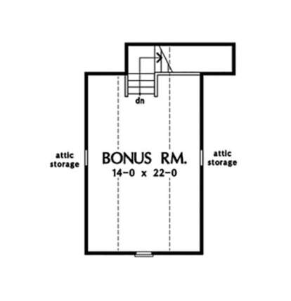 Bonus Room for House Plan #2865-00074
