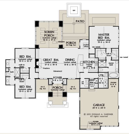 Main Floor  for House Plan #2865-00075
