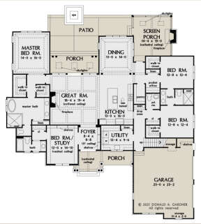 Main Floor  for House Plan #2865-00076