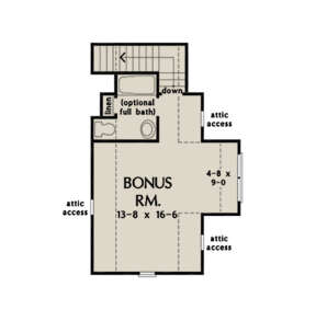 Bonus Room for House Plan #2865-00076