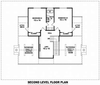 Floorplan 3 for House Plan #053-00366