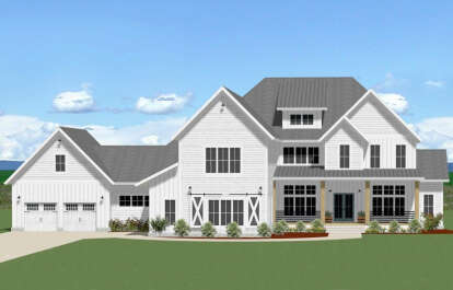 Modern Farmhouse House Plan #6849-00121 Elevation Photo