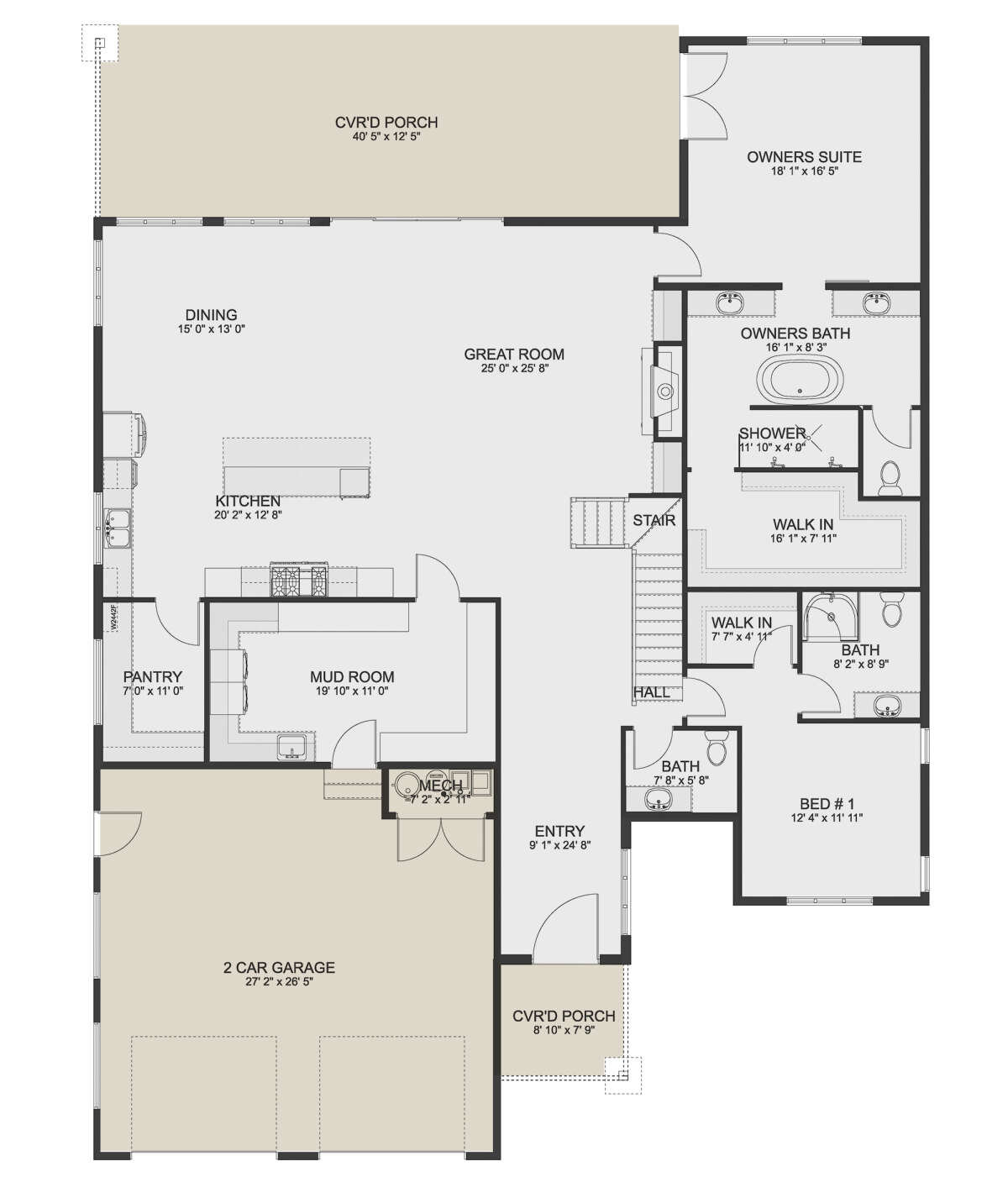 Main Floor  for House Plan #2802-00145