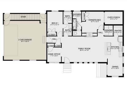 Main Floor for House Plan #2802-00146