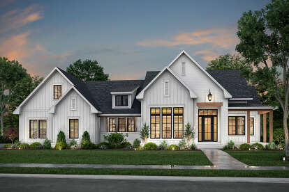 Modern Farmhouse House Plan #041-00274 Elevation Photo