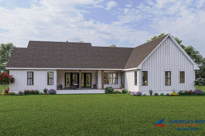 Modern Farmhouse House Plan #041-00274 Elevation Photo