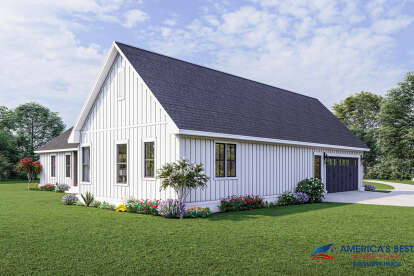 Modern Farmhouse House Plan #041-00274 Elevation Photo